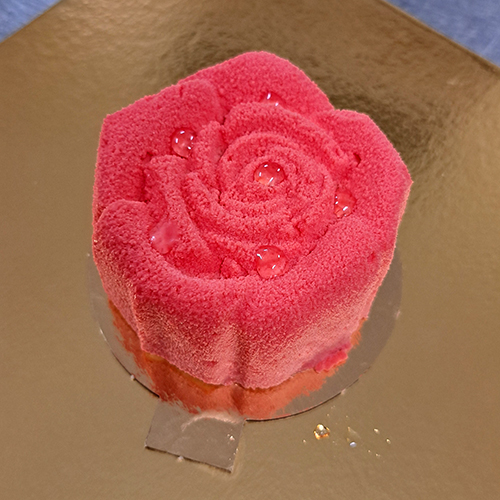 Duo vanille et cœur framboise