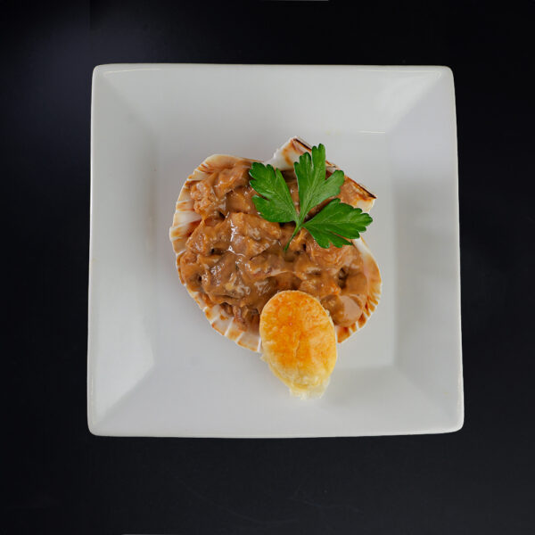 Noix de St Jacques et Ris de veau en coquilles - la part