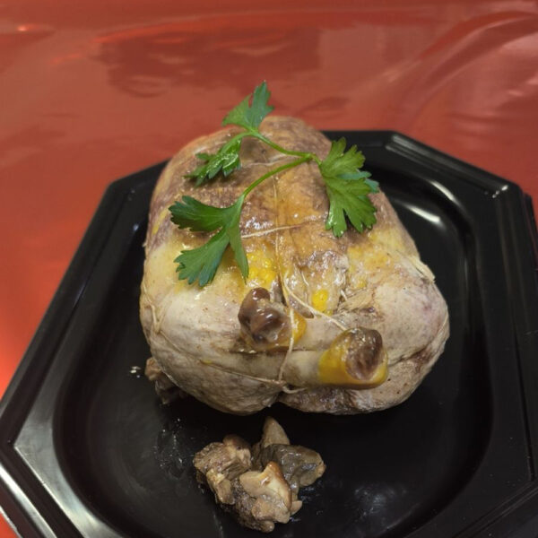 Canette farcie aux cèpes - 8 pers.