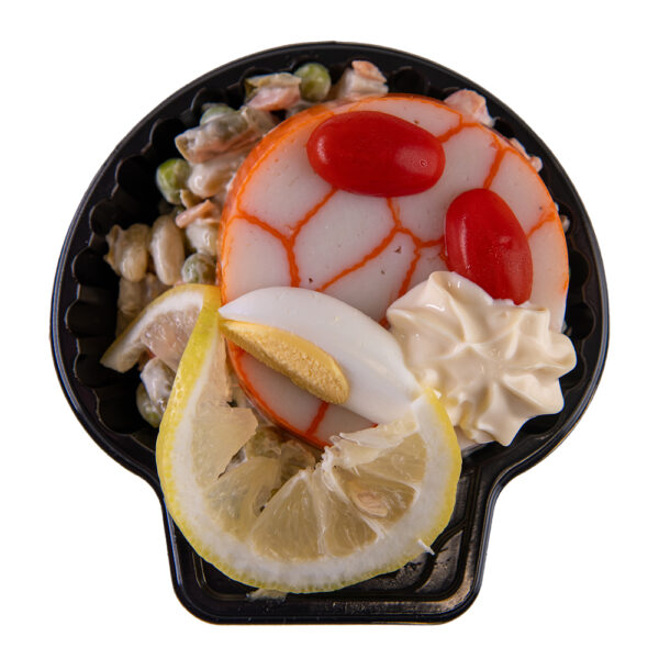 Coquilles de macédoine surimi - la part