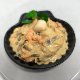 Noix de St Jacques gourmande en coquille