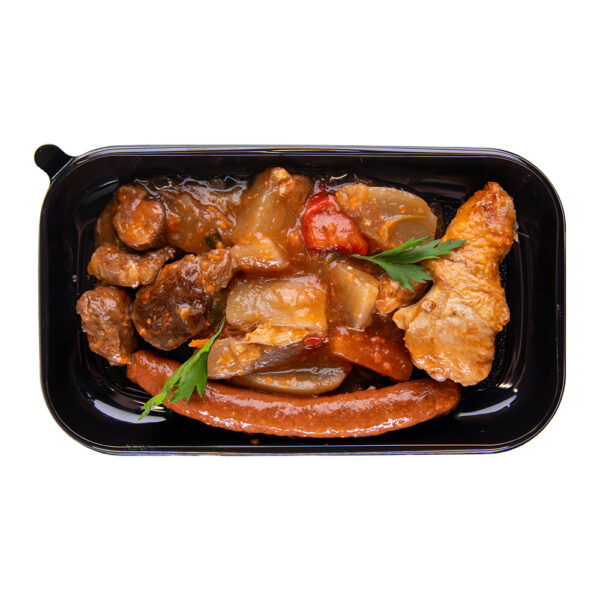 Couscous mouton, poulet, merguez, semoule - la part