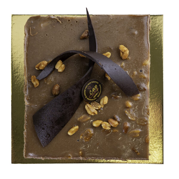 Entremet chocolat cacahuètes