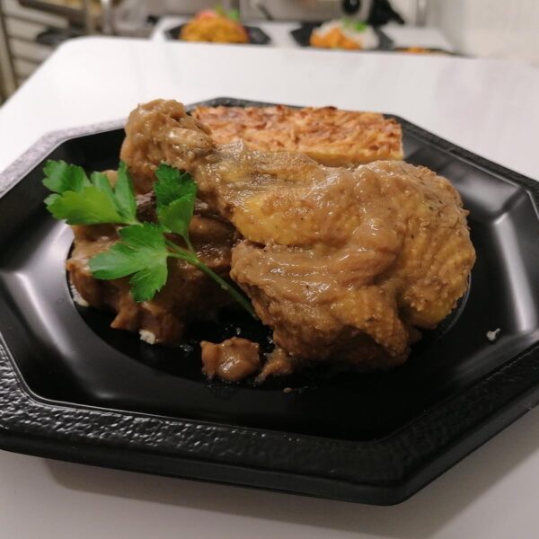 Pintade en salmis - la part