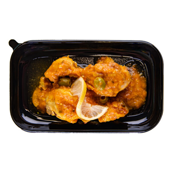 Tajine de poulet au citron confit, semoule - la part