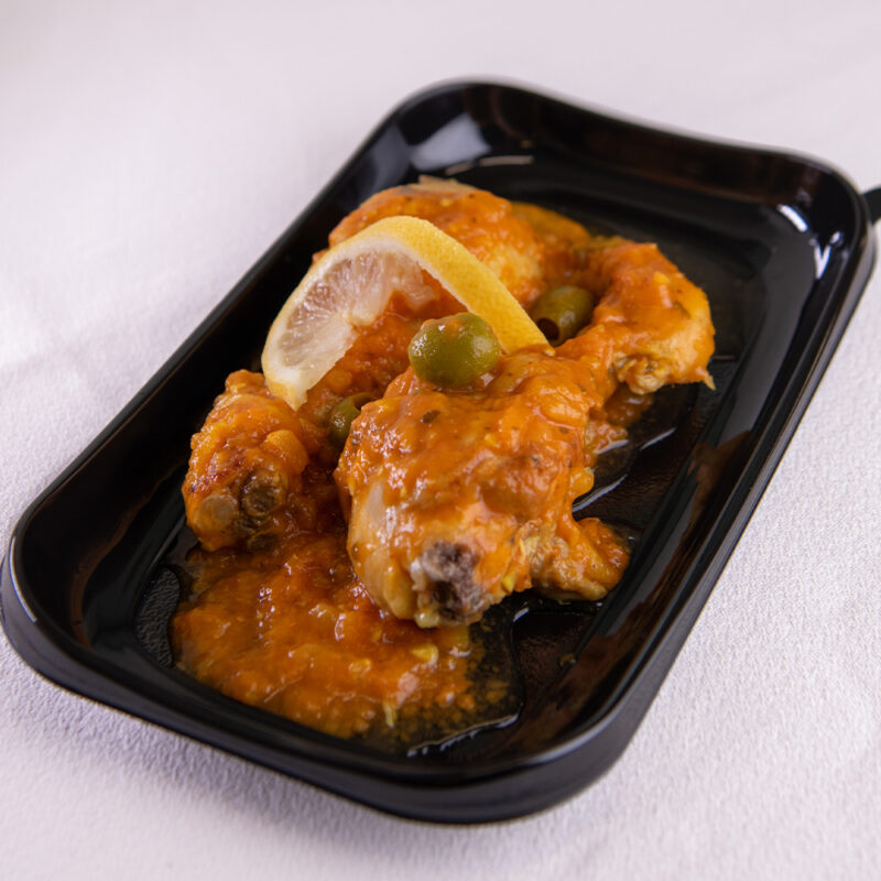 Tajine de poulet au citron confit, semoule - la part – Image 2
