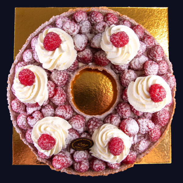 Tarte couronne aux Framboises fraiches - 6 pers.