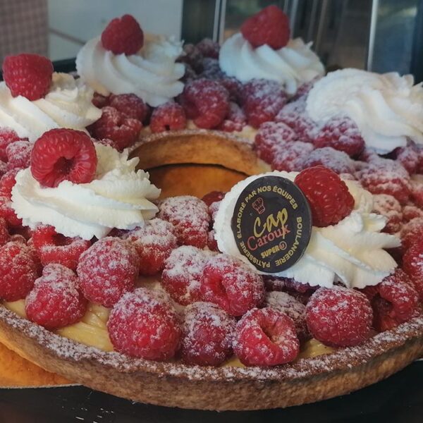 Tarte aux framboises fraiches - 6 pers.